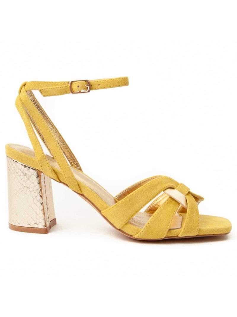 Sandalo Con Tacco Materiale Sintetico Montevita Verde - Kiabi