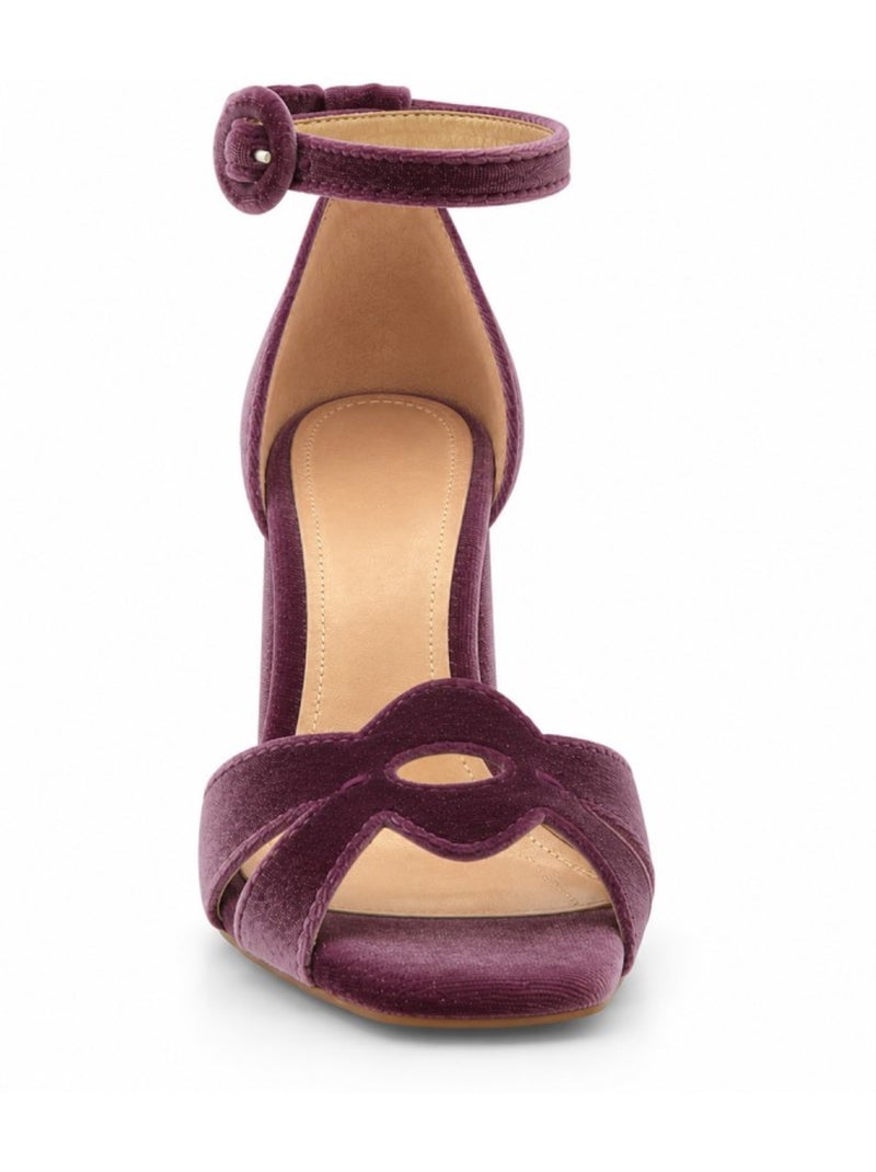 Sandalo con tacco materiale sintetico montevita Viola - Kiabi