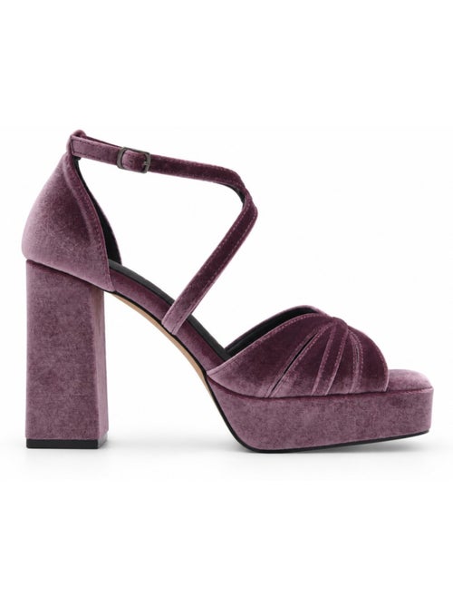 Sandalo con tacco materiale sintetico montevita - Kiabi