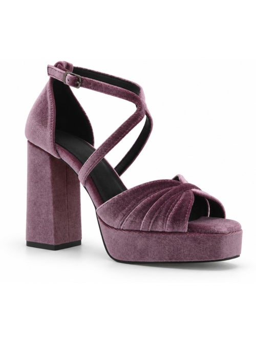 Sandalo con tacco materiale sintetico montevita - Kiabi