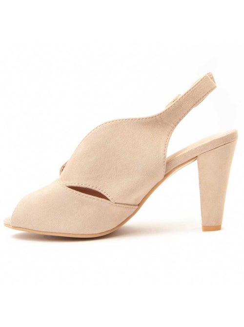 Sandalo Con Tacco Tessuto Montevita - Kiabi