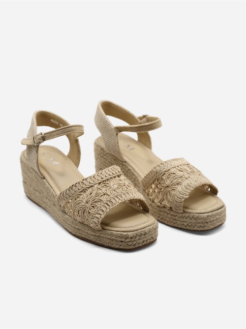 Sandalo con zeppa da infilare - C M - Kiabi