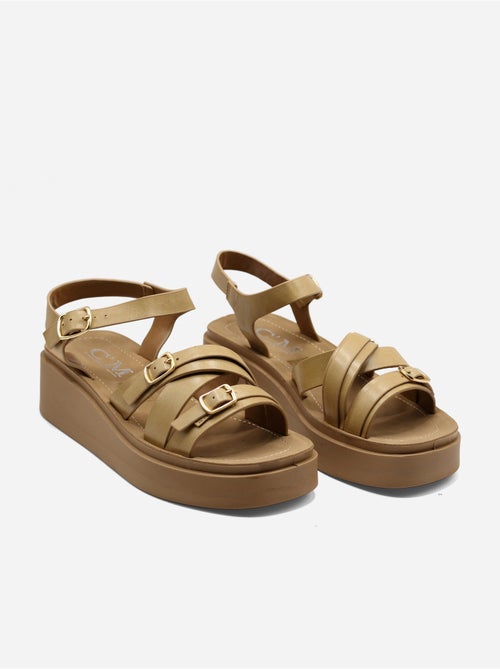 Sandalo con zeppa da infilare - C M - Kiabi