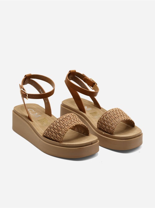 Sandalo con zeppa da infilare - C M - Kiabi