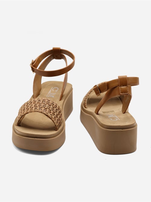 Sandalo con zeppa da infilare - C M - Kiabi