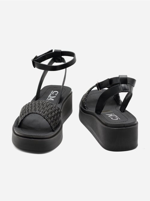 Sandalo con zeppa da infilare - C M - Kiabi