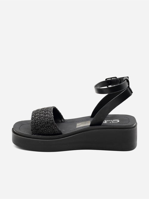 Sandalo con zeppa da infilare - C M - Kiabi