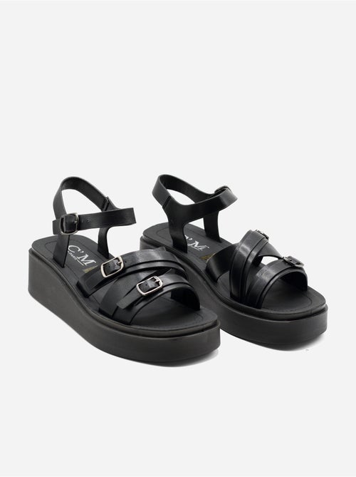 Sandalo con zeppa da infilare - C M - Kiabi