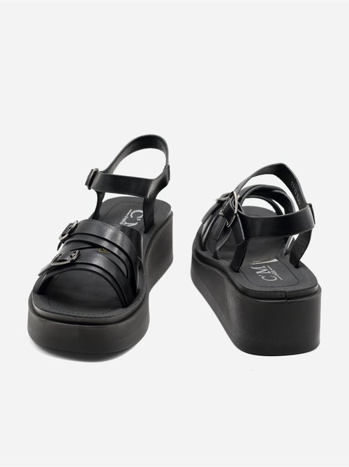 Sandalo con zeppa da infilare - C M - Kiabi