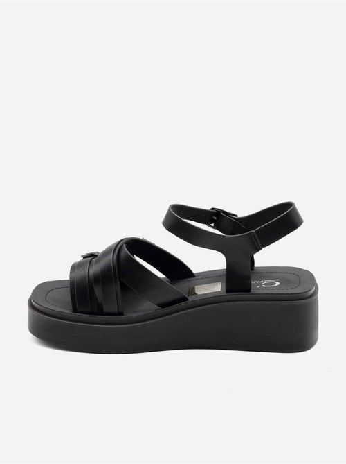 Sandalo con zeppa da infilare - C M - Kiabi