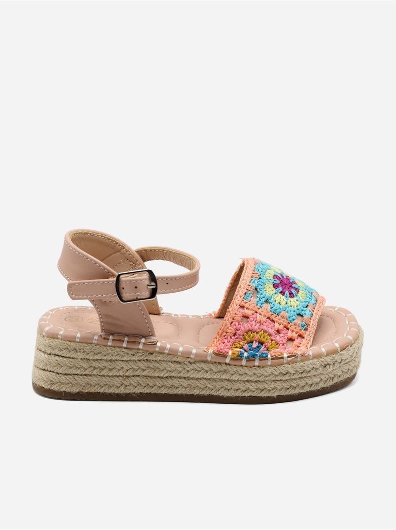 Sandalo con zeppa da infilare - Doremi Rosa - Kiabi