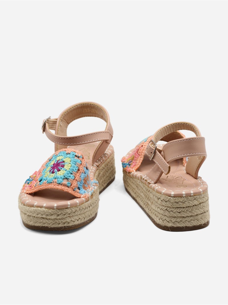 Sandalo con zeppa da infilare - Doremi Rosa - Kiabi