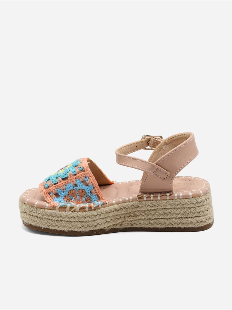 Sandalo con zeppa da infilare - Doremi Rosa - Kiabi