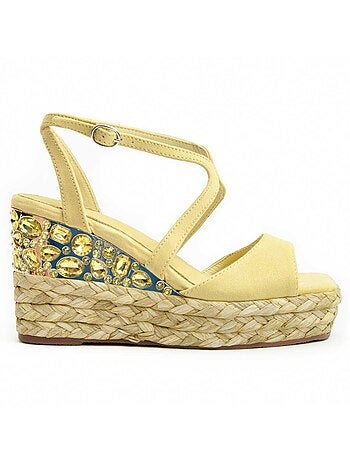 Sandalo Con Zeppa Montevita