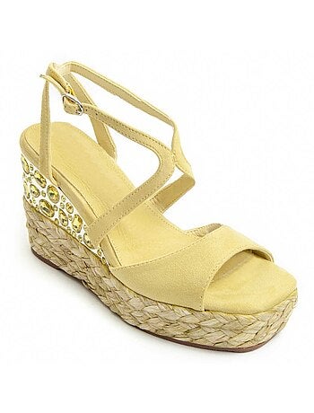 Sandalo Con Zeppa Montevita