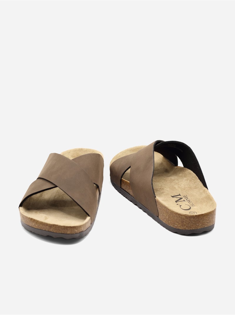 Sandalo da infilare - C M Marrone - Kiabi