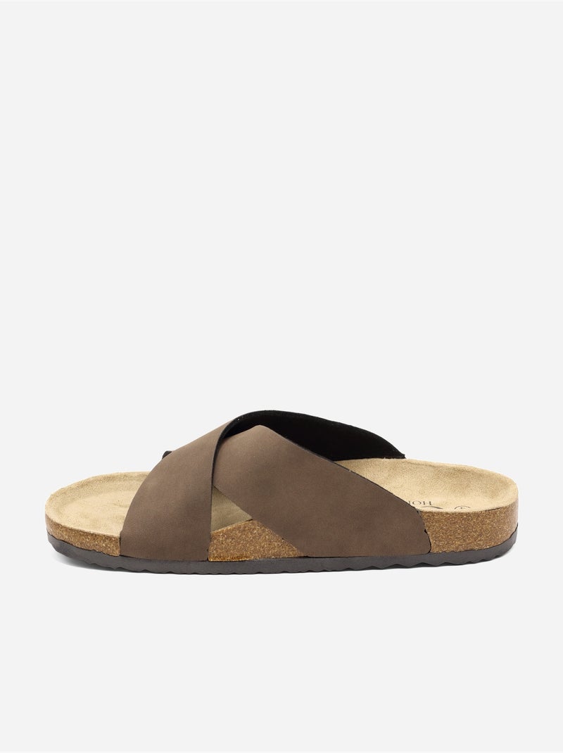 Sandalo da infilare - C M Marrone - Kiabi