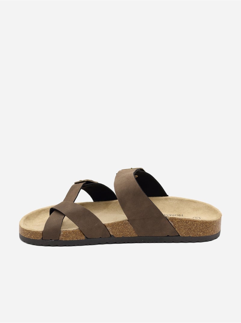 Sandalo da infilare - C M Marrone - Kiabi