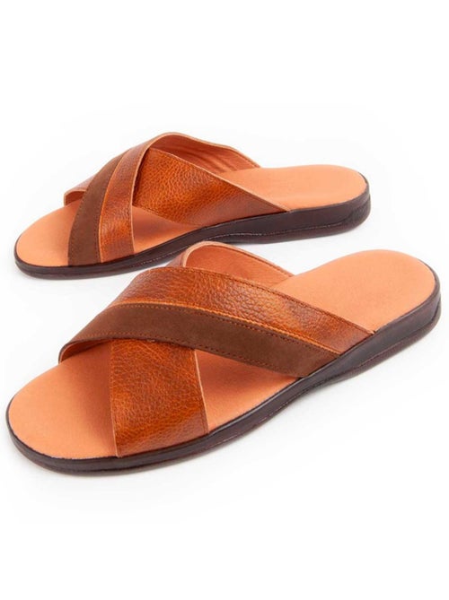 Sandalo Pelle Naturale Purapiel - Kiabi