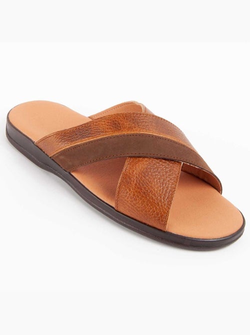 Sandalo Pelle Naturale Purapiel - Kiabi