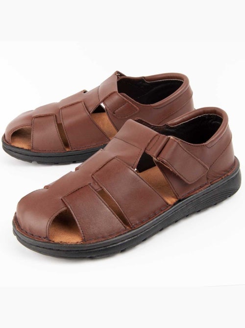 Sandalo Pelle Naturale Purapiel - Kiabi