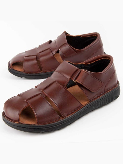 Sandalo Pelle Naturale Purapiel - Kiabi