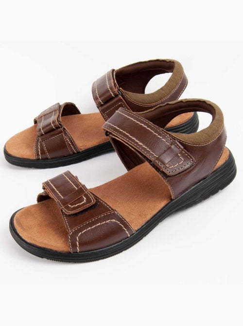 Sandalo Pelle Naturale Purapiel - Kiabi