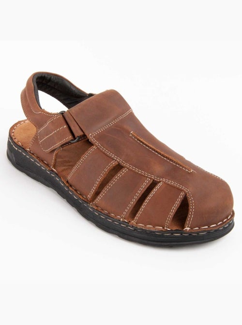 Sandalo Pelle Naturale Purapiel - Kiabi