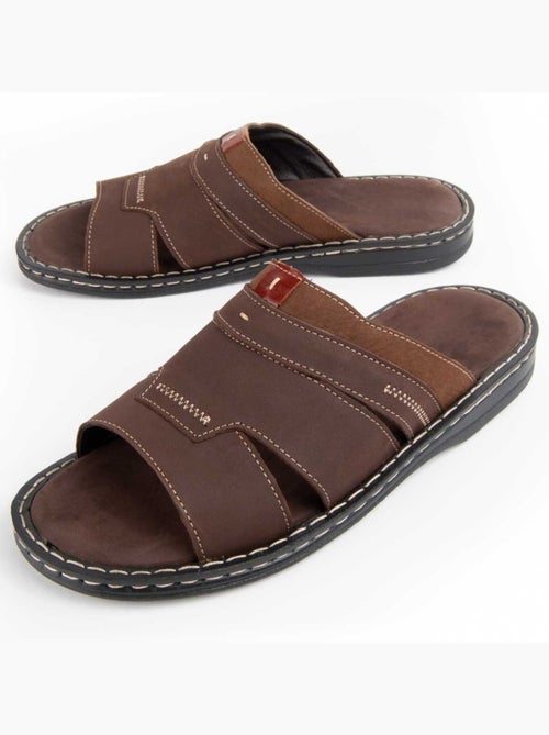 Sandalo Pelle Naturale Purapiel - Kiabi