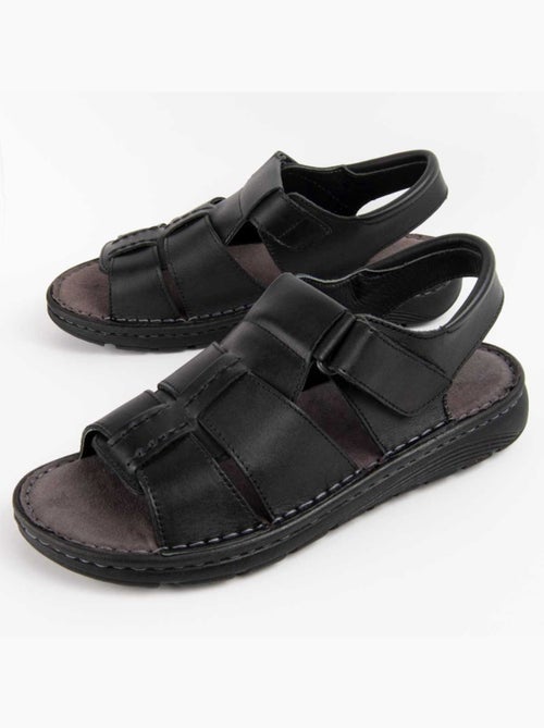 Sandalo Pelle Naturale Purapiel - Kiabi