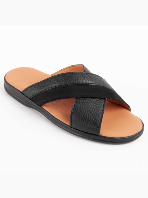 Sandalo Pelle Naturale Purapiel - Kiabi