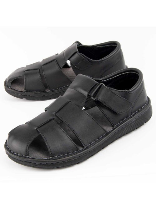 Sandalo Pelle Naturale Purapiel - Kiabi