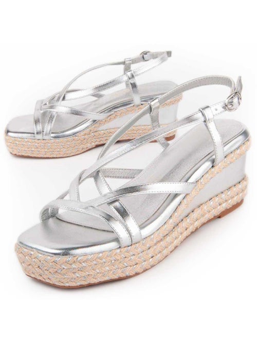 Sandalo Sparto Zeppa Materiale Sintetico Montevita - Kiabi