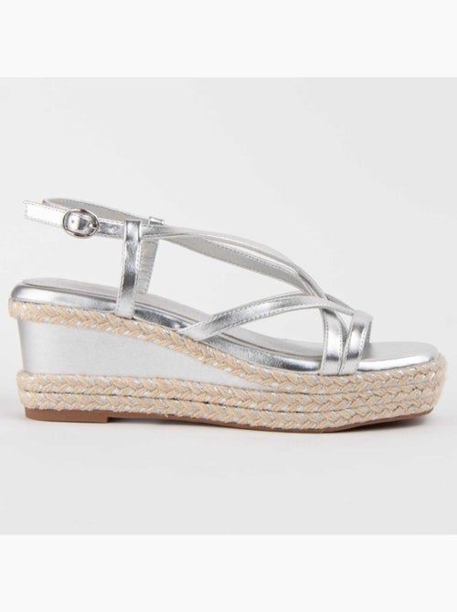 Sandalo Sparto Zeppa Materiale Sintetico Montevita - Kiabi