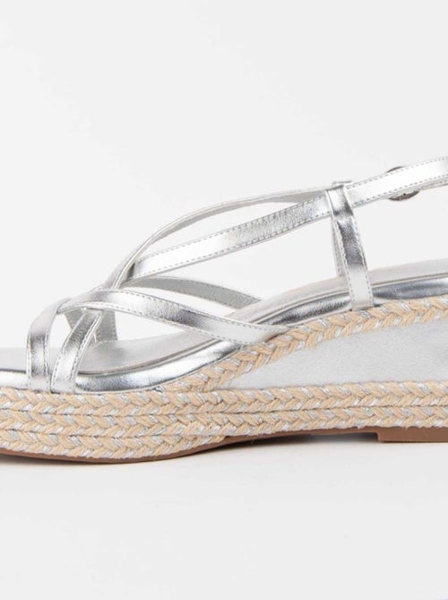 Sandalo Sparto Zeppa Materiale Sintetico Montevita - Kiabi