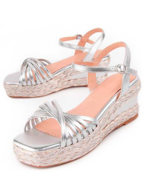 Sandalo Sparto Zeppa Materiale Sintetico Montevita - Kiabi