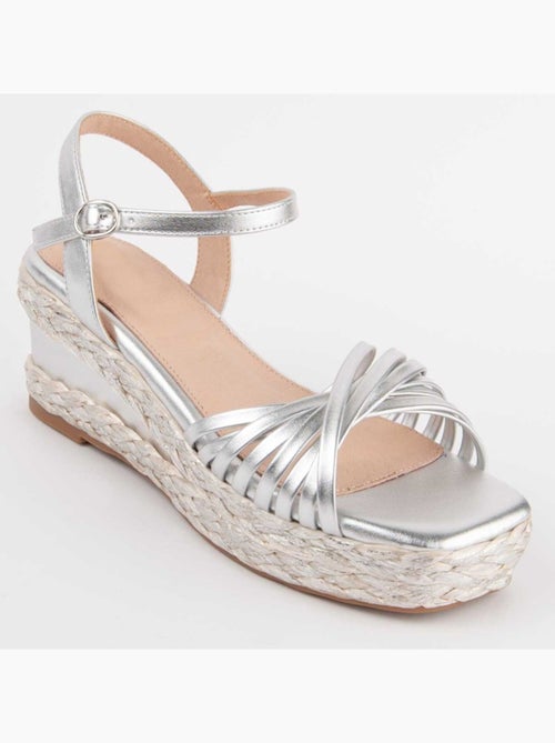 Sandalo Sparto Zeppa Materiale Sintetico Montevita - Kiabi