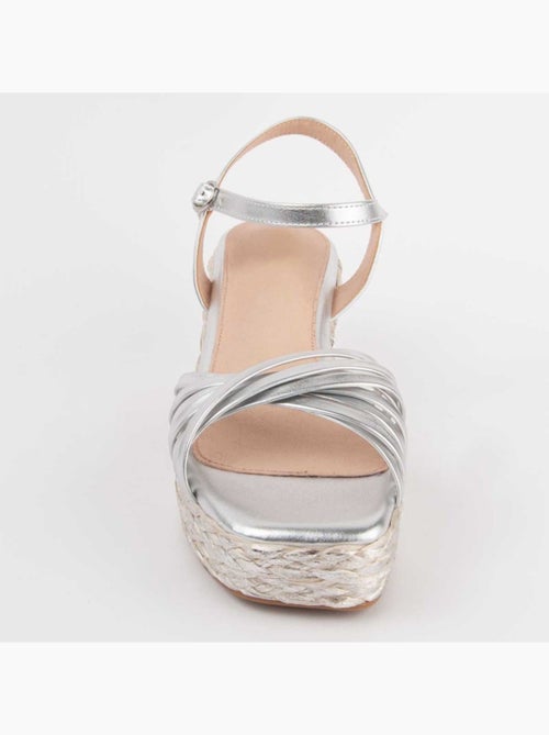 Sandalo Sparto Zeppa Materiale Sintetico Montevita - Kiabi