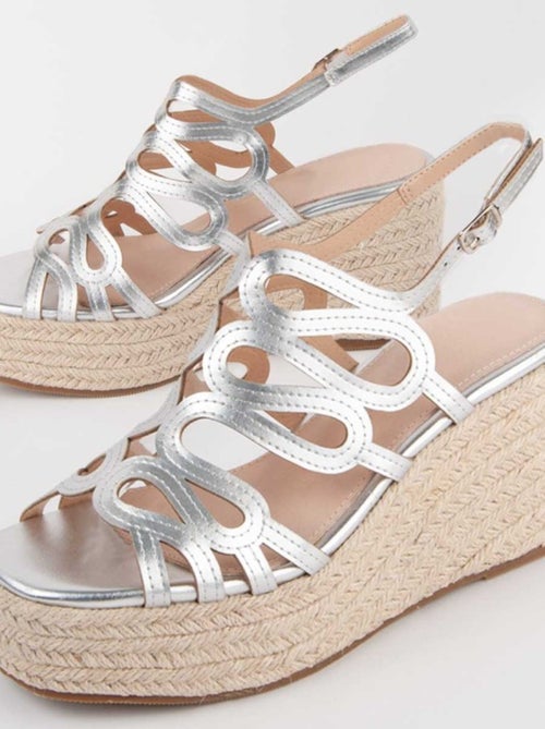 Sandalo Sparto Zeppa Materiale Sintetico Montevita - Kiabi