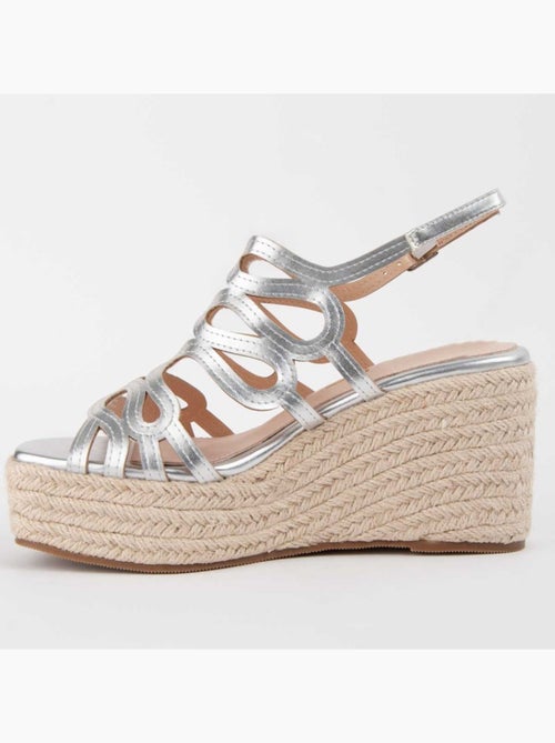 Sandalo Sparto Zeppa Materiale Sintetico Montevita - Kiabi