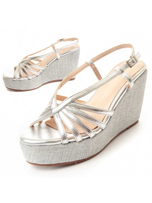 Sandalo Sparto Zeppa Materiale Sintetico Montevita - Kiabi