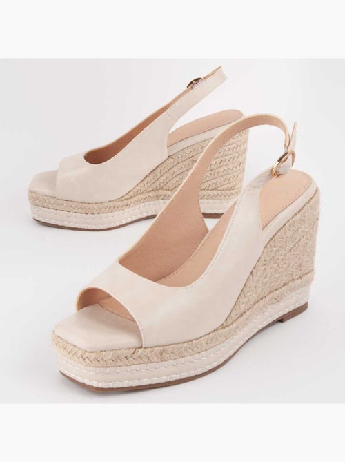 Sandalo Sparto Zeppa Materiale Sintetico Montevita - Kiabi