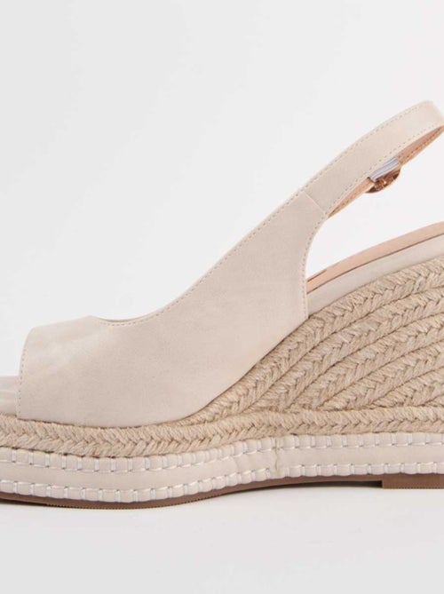 Sandalo Sparto Zeppa Materiale Sintetico Montevita - Kiabi