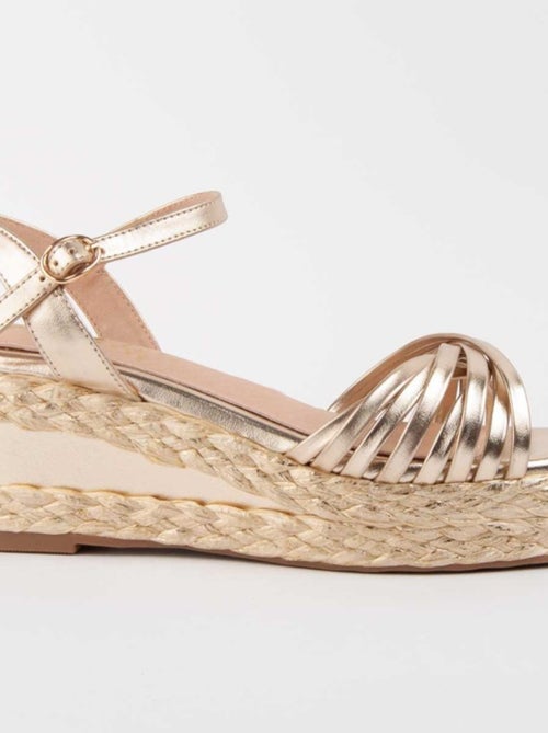 Sandalo Sparto Zeppa Materiale Sintetico Montevita - Kiabi