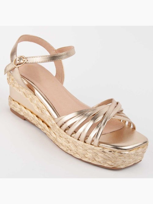 Sandalo Sparto Zeppa Materiale Sintetico Montevita - Kiabi