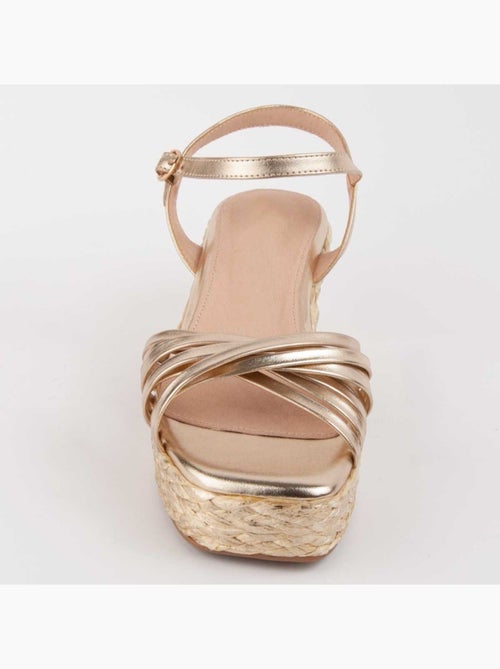 Sandalo Sparto Zeppa Materiale Sintetico Montevita - Kiabi