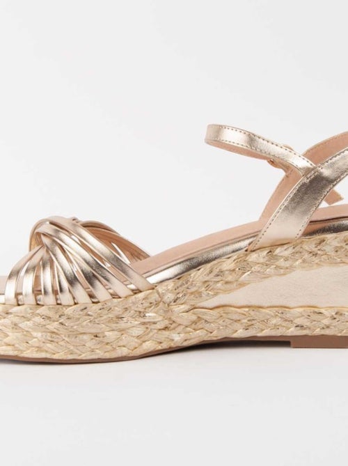 Sandalo Sparto Zeppa Materiale Sintetico Montevita - Kiabi