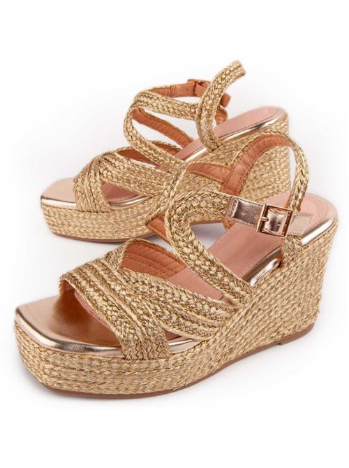 Sandalo Sparto Zeppa Materiale Sintetico Montevita - Kiabi