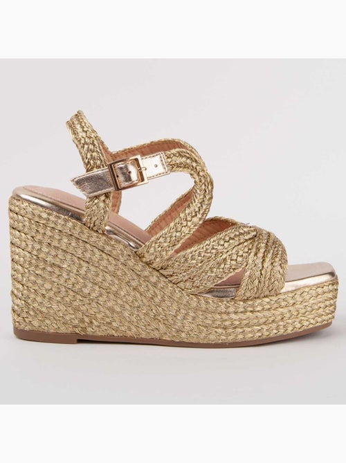 Sandalo Sparto Zeppa Materiale Sintetico Montevita - Kiabi