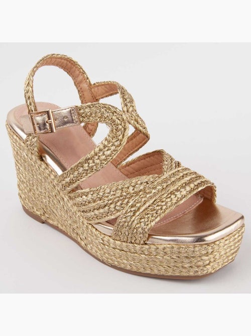 Sandalo Sparto Zeppa Materiale Sintetico Montevita - Kiabi